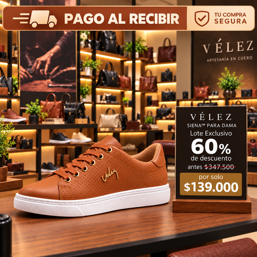 Calzado Vélez Siena™ de Cuero para Dama – Lote Exclusivo con 60% OFF